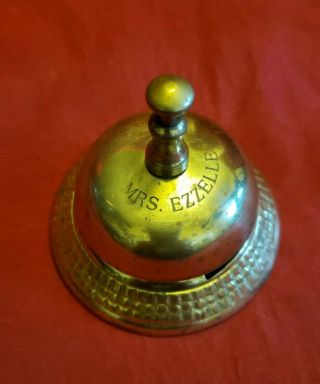 Vintage Brass Bell School/hotel/front Desk/general Store Counter Service
