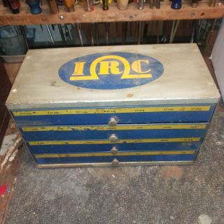 Vintage Irc Resistors / Capacitors 4 Drawer 5 1/2 " X 11 " X 6 " Metal Box