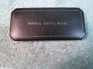 Vintage Silver Imperial Service Medal Boxed And Named