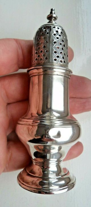 George Ii 1752 Solid Silver Sugar Caster / Shaker / Pot