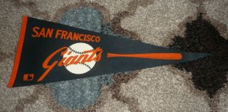 Vintage San Francisco Giants Pennant:12 X 29 Inch