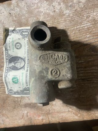 Antique 1 Inch Chicago Steam Engine Injector Valve