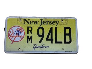 Cool Jersey License Plate York Yankees Baseball