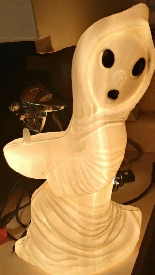 Vtg.  Ghost 13 " Halloween Blow Mold Light Up Decoration By General Foam Plastic
