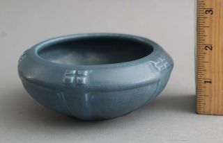 Small Antique 1922 Matt Blue Arts & Crafts Rookwood Art Pottery Bowl