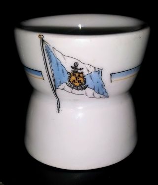 Hamburg American Line Hapag 3rd Class Egg Stand Cup Imperator Era