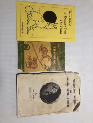 Vintage Trapping Literature,  Tips,  Tricks And Techniques