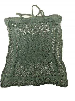 Vintage Early 20th Century Marshall Fields Green Crochet Bag