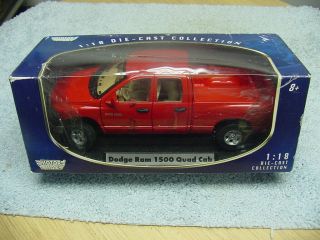 Motor Max 1/18 2003 Dodge Ram 1500 Quad Cab Pickup Truck