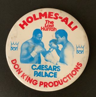 1980 Muhammad Ali Vs.  Larry Holmes Vintage Caesar 