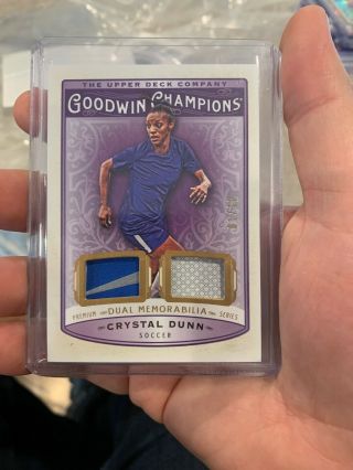 2019 Goodwin Champions Crystal Dunn Dual Premium Memorabilia 01/10