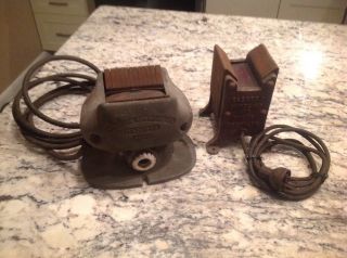Two Antique Electric Motor Armature Growler Tester.  Electro G5.