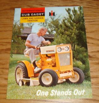 1964 International Harvester Cub Cadet Tractor Sales Brochure 64