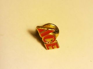 Vintage Ace Hardware Store Advertising Lapel Pin Employee Service Logo Red Store