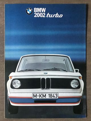 1975 Bmw 2002 Turbo British Sales Brochure