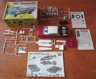 MPC 1967 Pontiac Bonneville Hardtop HT 3 - in1 Annual Kit 967 Built 67 2