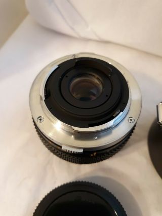 Vtg Olympus OM - SYSTEM ZUIKO AUTO - MACRO 1:3.  5 50mm Lens Japan 3