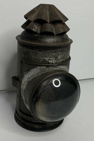Vintage Antique Dietz Police Oil Lantern Bullseye Flashlight