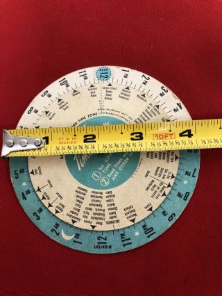 Vintage 1949 Pan American World Airways Strato Clipper PAA Time Selector Dial 3