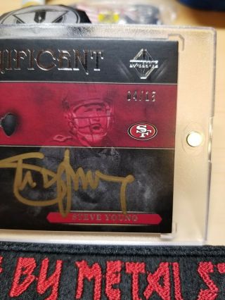 2018 Panini Majestic Magnificent Steve Young HOF On Card Auto 4/15 Gold 49ers 2