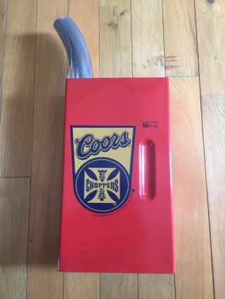 Coors West Coast Choppers Jesse James Metal Oil Can 15x6 Inches