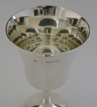 Quality English Solid Sterling Silver Chalice Goblet 1972 102g