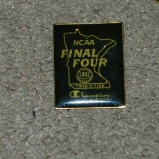 Vtg 1992 Ncaa Final Four Twin Cities Champion Basketball Pin