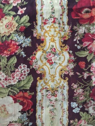 19th C.  French Napolean III Wool Challis Fabric (2246) 3