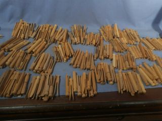 270 Vintage Clothes Pins Wood Wooden