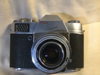 Vintage Kodak Retina Reflex Synchro - Compur Schneider - Kreuznach Lens - Part Only?