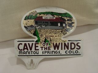 Vintage Cave Of The Winds Manitou Springs Colorado License Plate Topper