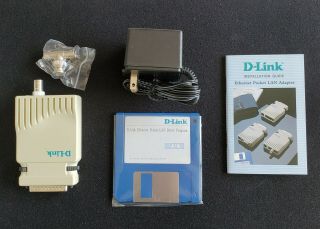 Vintage D - Link Ethernet Pocket Lan Adapter