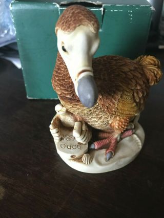 Retired Vintage Harmony Kingdom The Last Laugh Dodo Bird Trinket Box Figurine