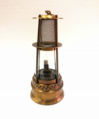 Antique 12 " Brass Oil Lamp Nautical Maritime Boat Ship Lantern Home Decor Item