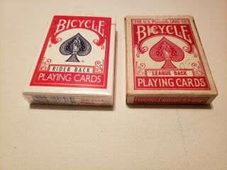 Bicycle Playing Cards Vintage League Back / Rider Back
