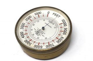 Antique F.  E.  Becker & Co.  Hatton Wall London Compensated Pocket Barometer 2