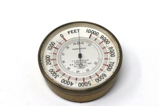 Antique F.  E.  Becker & Co.  Hatton Wall London Compensated Pocket Barometer 3
