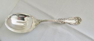 Reed And Barton Burgandy Sterling Silver Large Salad Serving Spoon 9 1/2 "