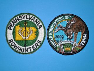 Pa Patches Pennsylvania Bowhunters,  United Bh Of Penna 2002 Archery Deer Hunting