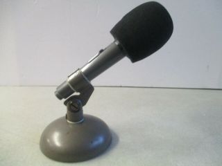 Vintage Realistic Highball Microphone With Metal Stand