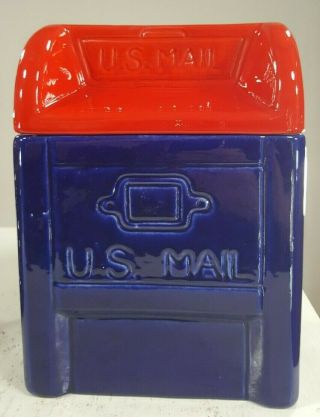 Vintage Cookie Jar U.  S.  Mail Box Collectible