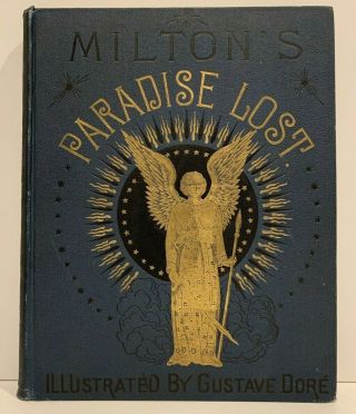 Antique Miltons Paradise Lost By John Milton Gustave Dore Book Cassell York
