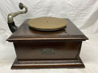 Antique Victor Talking Machine Co Model Vv - Vi Table Top Wind Up Phonograph