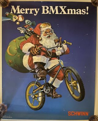4 Old School Bmx Team Schwinn Christmas,  Accessories Posters