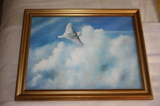 Aviation Art Jon Westwood Oil On Canvas Raf Avro Vulcan