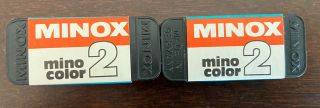 Vintage Minox 2 Mino Color Film ASA 80 20 DIN 36 EXP 15 EXP 2