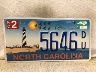 2014 North Carolina Ducks Unlimited License Plate