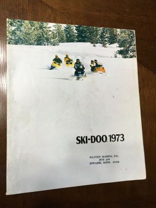 Vintage 1973 Ski - Doo Snowmobile Brochure Ski Doo