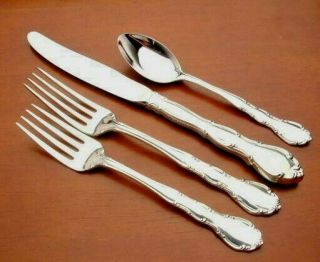 Andante By Gorham Sterling Silver Flatware 4 Piece Place Setting,  Gently