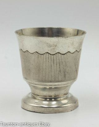 French Solid Silver Art Deco Egg Cup By Stephane Prudhomme Of Paris Circa 1930